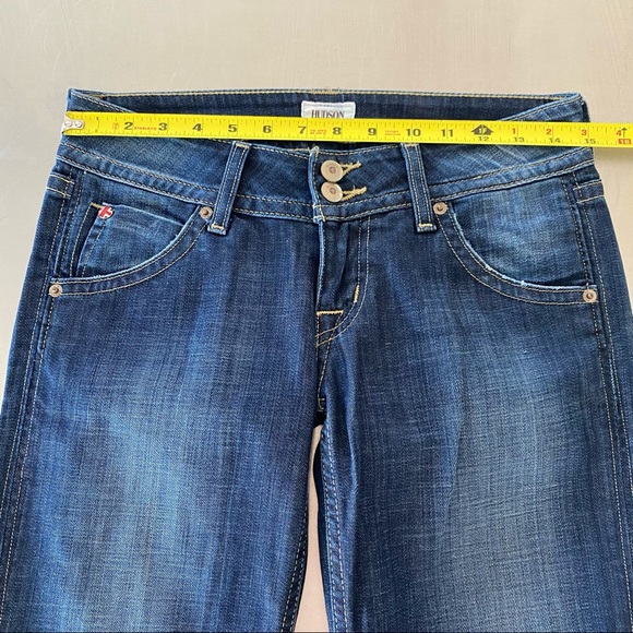 HUDSON Jeans Signature Bootcut Flap Pockets Jeans Size 26 Perfect Denim Long - Picture 9 of 13